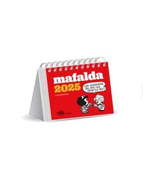 MAFALDA 2025 CALENDARIO ESCRITORIO ROJO