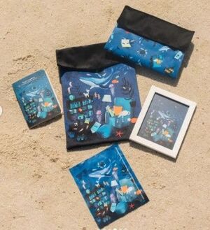 FUNDA PROTECTORA ALEBRIJES COLECCION MAR TELA ANTIRASGUÑOS